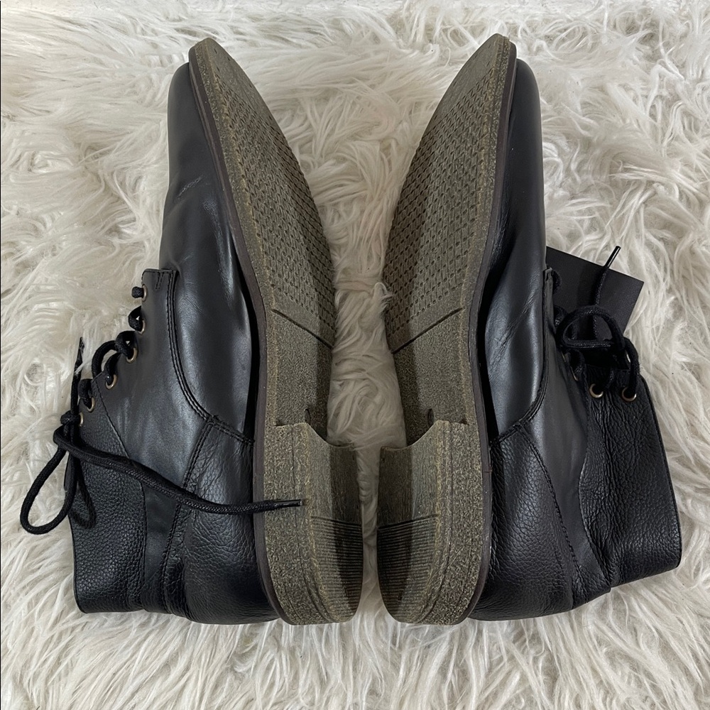 ARTURO CALLE Classic Leather Black High Top Lace Up Boots Size 41 NEW - Picture 7 of 13